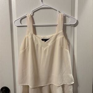 Banana republic white flowy tank